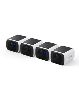 Picture of eufy Security S220 SoloCam 4-Cam Pack, Solar Charging, Wireless Outdoor Camera, Continuous Power, 2K Resolution, Day and Night Clarity, 2.4 GHz Wi-Fi, No Monthly Fee