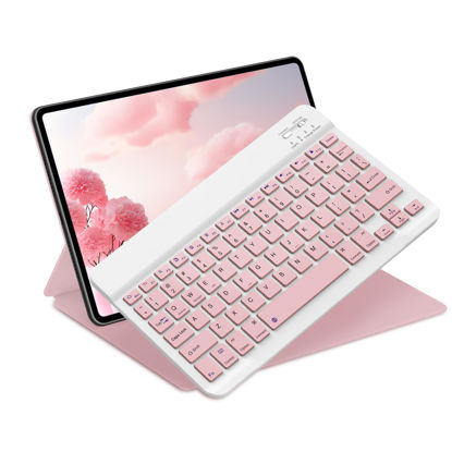 Picture of Bluetooth Keyboard for iPad 10th Generation, iPad Pro 13/12/11/10/9/8/7 inch, iPad Air 13/11th Gen, iPad Mini, Samsung Xiaomi Tablets, etc. - Slim Wireless Portable Travel Office Computer Accessories