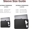 Picture of TEDNETGO Laptop Sleeve 15.6 inch, Upgrade Sturdy Portable Monitor Computer Laptop Case, Carrying Sleeve Bag Briefcase Bag 15.6'' with Pockets for MacBook PC Mac HP Lenovo Dell Asus Xbox Switch, Black