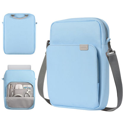 Picture of TiMOVO 9-11 Inch Tablet Sleeve Bag with Shoulder Strap for iPad 10th Gen. 10.9", iPad 9th/8th/7th Gen. 10.2", iPad Air 11/Air 5th/4th Gen. 10.9",Galaxy Tab A9+/A9 Plus 11", Light Blue
