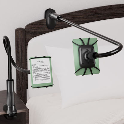 Picture of Gooseneck Kindle Holder for Reading in Bed - [Anti-Slip] Phone Holder for Bed, Kindle Stand Accessories, for iPad Mini Stand for Desk, for Kindle Paperwhite Oasis Tablets 4-10.5 inches