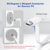 Picture of Itramax WYZE Cam Pan V3 Power Cable 10FT 2Pack,Micro USB Extension Cord 90 Degree Charger Adapter L-Shaped Long Flat Charging for WYZE Pan V3 Outdoor Camera Support Data Transfer,White 15 20 25 30 FT