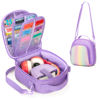 Picture of GRAOSO Carrying Case Compatible with Yoto Mini (2024 Edition), Card Holder Hold Up to 30 Cards, Travel Storage Bag for Audio Music Player & Headphone Accessories, Purple (Bag Only)