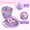 Picture of GRAOSO Carrying Case Compatible with Yoto Mini (2024 Edition), Card Holder Hold Up to 30 Cards, Travel Storage Bag for Audio Music Player & Headphone Accessories, Purple (Bag Only)