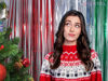 Picture of Red Silver Green Party Streamers - GREATRIL Christmas Tinsel Backdrop for Xmas Winter Italian Elf Themed Parties Decorations - 2 Packs