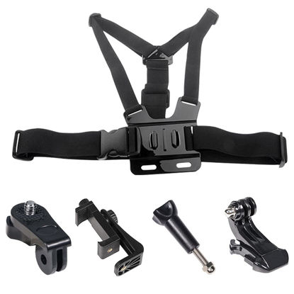 Picture of AngelReally Chest Harness Mount Adjustable Chest Strap Belt with J Hook for Gopro Hero 8 7 6/AKASO/Apeman/DBPOWER/Campark/VanTop/Dragon Touch 4k Action Cameras accessory,Camera Not Included,