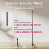 Picture of ULANZI MT-89 Extendable Tripod Aluminum, 82" Portable Adjustable Light Stand with 1/4" Screw Quick Release, 360° Ball Head Camera Phone Tripod for Camera Video Light Smartphone, Lightweight for Travel