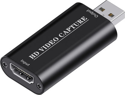 Picture of 4K HDMI Video Capture Card, HDMI to USB 2.0 Capture Card, Cam Link Camera Capture Card, Video Game Capture Device, HD 1080P Video Recorder for Streaming, Broadcasting, Video Conference, Teaching