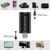 Picture of 4K HDMI Video Capture Card, HDMI to USB 2.0 Capture Card, Cam Link Camera Capture Card, Video Game Capture Device, HD 1080P Video Recorder for Streaming, Broadcasting, Video Conference, Teaching