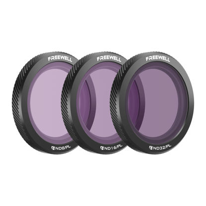 Picture of Freewell Magnetic Filters for DJI Neo Bright Day 3-Pack ND8/PL, ND16/PL, ND32/PL Hybrid for Neo - Glare Reduction and Light Control