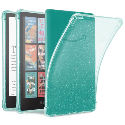 Picture of iDLEHANDS Clear Case for 7" All-New Kindle Paperwhite 12th Gen 2024 & Kindle Colorsoft Signature Edition (2024 Release) - Ultra Slim Soft TPU Transparent Cover & Lightweight, Clear Glitter