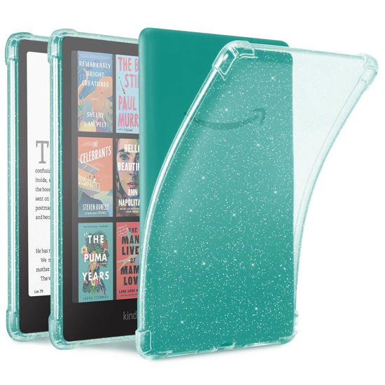 Picture of iDLEHANDS Clear Case for 7" All-New Kindle Paperwhite 12th Gen 2024 & Kindle Colorsoft Signature Edition (2024 Release) - Ultra Slim Soft TPU Transparent Cover & Lightweight, Clear Glitter