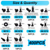 Picture of Bemaka 400PCS Computer Screws Assortment Kit, Motherboard Standoffs Screws PC Screws for Universal Motherboard, SSD, Hard Drive, PC Case, PC Fan, for DIY PC Installation and Repair