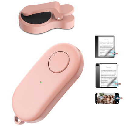 Picture of Remote Control Page Turner for Kindle Paperwhite Oasis Kobo eReaders,Kindle Clicker Page Turner Accessories for iPhone,iPad, Android Tablets Reading Novels,Camera Video Record&Shutter Selfie (Pink)