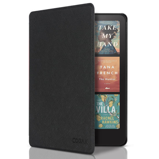 Picture of CoBak Case for Kindle Paperwhite 12th Gen 2024 (7") & Kindle Colorsoft Signature Edition - All New PU Leather Cover with Auto Sleep Wake Feature for Kindle Paperwhite Signature 2024 Released, Black