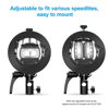 Picture of Godox S2 Speedlite Bracket Bowens Mount Holder for Speedlite Flash Snoot Softbox Honeycomb Reflector Umbrella(Godox S-Type Upgrade Version)