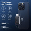 Picture of Wireless CarPlay Adapter for iPhone, Mini Size for Apple CarPlay Adapter, Convert Wired to Wireless with Extension Cable USB & USB-C/Type-C, Stable Control & No Delay, Black