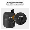 Picture of K&F Concept Camera Lens Pouch Case, Waterproof Zipper Lens Protective Bag, Shockproof All-round Camera Lens Carry Bag for DSLR SLR Lens Size Below 2.9" x4.5" (D x H)