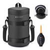 Picture of K&F Concept Camera Lens Pouch Case, Waterproof Zipper Lens Protective Bag, Shockproof All-round Camera Lens Carry Bag for DSLR SLR Lens Size Below 4.53" x8.6" (D x H)