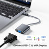 Picture of Elebase USB C to VGA Adapter for Macbook Pro/Monitor,Type-C (Thunderbolt 3/4) to VGA (15 Pin)Video Cable Converter for Chromebook,Apple iPhone 16 15 Max Plus,Mac Air,iPad,iMac,Dell XPS,Surface Book,HP