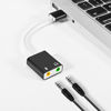 Picture of QAJOPFN USB Audio Adapter, External Sound Card for PC and Laptop，USB Microphone Adapter to 3.5mm(1/8 inch) for Headphone, Speaker and Microphone Jack, Plug and Play USB to Stereo Audio Adapter