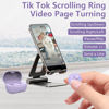 Picture of STDFORU TikTok Scrolling Ring Bluetooth Camera Remote Control Scroller Ring Auto Clicker for Live TIK Tok Scrolling Ring for iPhone Android (Purple)