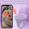 Picture of STDFORU TikTok Scrolling Ring Bluetooth Camera Remote Control Scroller Ring Auto Clicker for Live TIK Tok Scrolling Ring for iPhone Android (Purple)