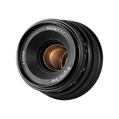 Picture of Brightin Star 35mm F1.7 APS-C Large Aperture Manual Focus Mirrorless Camera Lens, Fit for Canon RF-Mount EOS-RP, EOS-R, EOS-R5, EOS R7, EOS-R6, EOS-R3, EOS-R10…