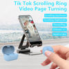 Picture of STDFORU TikTok Scrolling Ring Bluetooth Camera Remote Control Scroller Ring Auto Clicker for Live TIK Tok Scrolling Ring for iPhone Android (Blue)