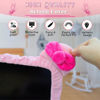 Picture of Kakurookie 23'' - 34'' Computer Monitor Protective Cover with Cat Ear Design, Cute Monitor Dust Cover with Furry Design, Elastic Dustproof, Suitable for PC, Tablet, TV