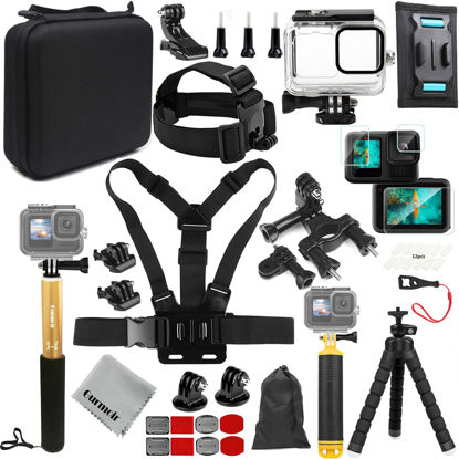 Picture of Gurmoir Accessory Kit with Waterproof Case for Go Pro Hero 13 12 11 10 9 Black. Underwater Diving Housing Floating Hand Grip Screen Protector Bundle Pack for GoPro 13 12 11 10 9 Camera(DT13)