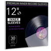 Picture of Vinyl Record Inner Sleeves, 30 Anti Static 12" LP Vinyl Inner Sleeves, Premium Protective Plastic Vinyl Sleeves Albums Covers for 33 RPM Record Protection Collection Storage Vinyl Lovers Gift