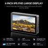 Picture of VILTROX DC-X2 2000 Nits Camera Field Monitor Kit with Rig Cage 6 Inch Touchscreen DSLR Monitor with 1920x1080 IPS 4K HDMI Loop in/Out 3D LUTs Waveform Video Peaking Focus Assist Battery Sunshade Hood
