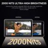 Picture of VILTROX DC-X2 2000 Nits Camera Field Monitor Kit with Rig Cage 6 Inch Touchscreen DSLR Monitor with 1920x1080 IPS 4K HDMI Loop in/Out 3D LUTs Waveform Video Peaking Focus Assist Battery Sunshade Hood