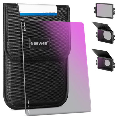 Picture of NEEWER ND0.3 (1 Stop) Square ND Filter, 4"x5.65" Dual Sided 30 Multi Nano Coated Cinema Neutral Density Filter for NEEWER Matte Box Compatible with Tilta Compatible with SmallRig