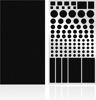 Picture of FLANCCI Light Blocking Stickers, Light Dimming Filters, (2 Sheets) Dimming Sheets for Blackout Routers, LED Covers Blackout, Dimming 80% ~ 100% of LED Lights (2Sheets = 1 Cut Out + 1 Uncut)