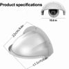 Picture of 1 Pack Universal Sun Rain Shade Camera Cover, Plastic Camera Cover Shield for Sun Rain Shade Camera Cover, Protective Roof for Nest/Ring/Arlo/Dome/Bullet Outdoor Camera - White (2Pack)