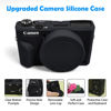 Picture of Easy Hood Case for Canon Powershot G7 X Mark III Digital Camera, Soft Silicone Protective Cover with Button Marker Removable Lens Cover for Canon Powershot G7X Mark III DSLR Camera Black