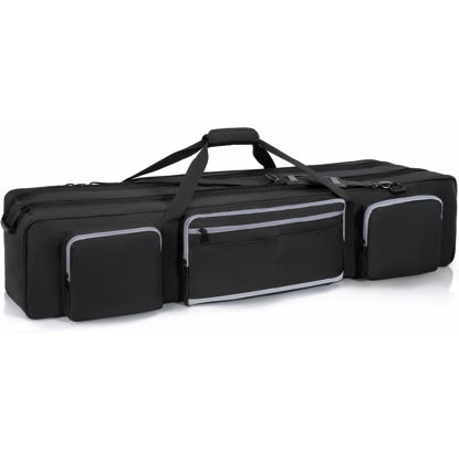 Picture of IBVIVIC Tripod Bag Heavy Duty Tripod Carrying Case With Padded Divider Light Stand Bag Dual Zipper Tripod Case For Tripods、Monopods, Speaker Stands, Gear, Mic Stand, Tent Pole