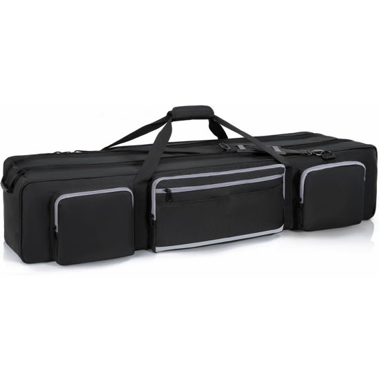 Picture of IBVIVIC Tripod Bag Heavy Duty Tripod Carrying Case With Padded Divider Light Stand Bag Dual Zipper Tripod Case For Tripods、Monopods, Speaker Stands, Gear, Mic Stand, Tent Pole