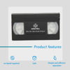 Picture of Zoravell VHS Head Cleaner for VHS/VCR Players Tape, Dry Technology Reusable Video Head Tape Machine Tool