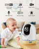 Picture of MUBVIEW 5G WiFi Indoor Security Camera No Subscription, Pet Camera with Phone App, Baby Monitor WiFi Smartphone, 2K Night Vision Pan-Tilt Dog Camera, Auto Tracking, 2-Way Audio, Local&Cloud Storage