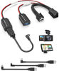Picture of Dash Cam Power Adapter,(10P Type D)Fit Chevy/Chevrolet,GMC 1500/2500/3500/Terrain/Acadia,Buick Encore,Cadillac XT5/XT6/SRX,Connect Auto-Dimming Rearview Mirror,Power Adapter Cable for Dashcam Camera