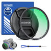 Picture of NEEWER 72mm MC UV Protection Filter with Lens Cap, Multi Resistant Nano Coatings/HD Optical Glass/Water Repellent/Scratch Resistant/Aluminum Alloy Ultra Slim Frame/Ultraviolet Filter
