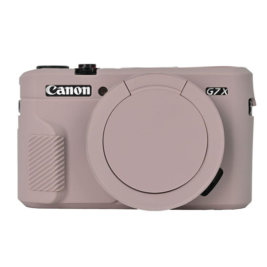 Picture of G7X Mark II Case, Protective Case for Canon Powershot G7X Mark II Digital Camera, Removable Lens Cover Silicone Sleeve Soft Camera Cover Rubber Protective Body Skin- Grey