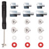 Picture of Bemaka M.2 SSD Mounting Screws Kit, M.2 Motherboard Standoffs and Screws, Motherboard Screws M.2 NVMe Screw with Magnetic Screwdriver, Used for Mainboard Repair of Laptop & Computers