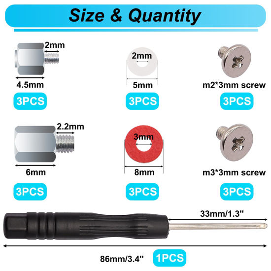 GetUSCart- Bemaka M.2 SSD Mounting Screws Kit, M.2 Motherboard ...