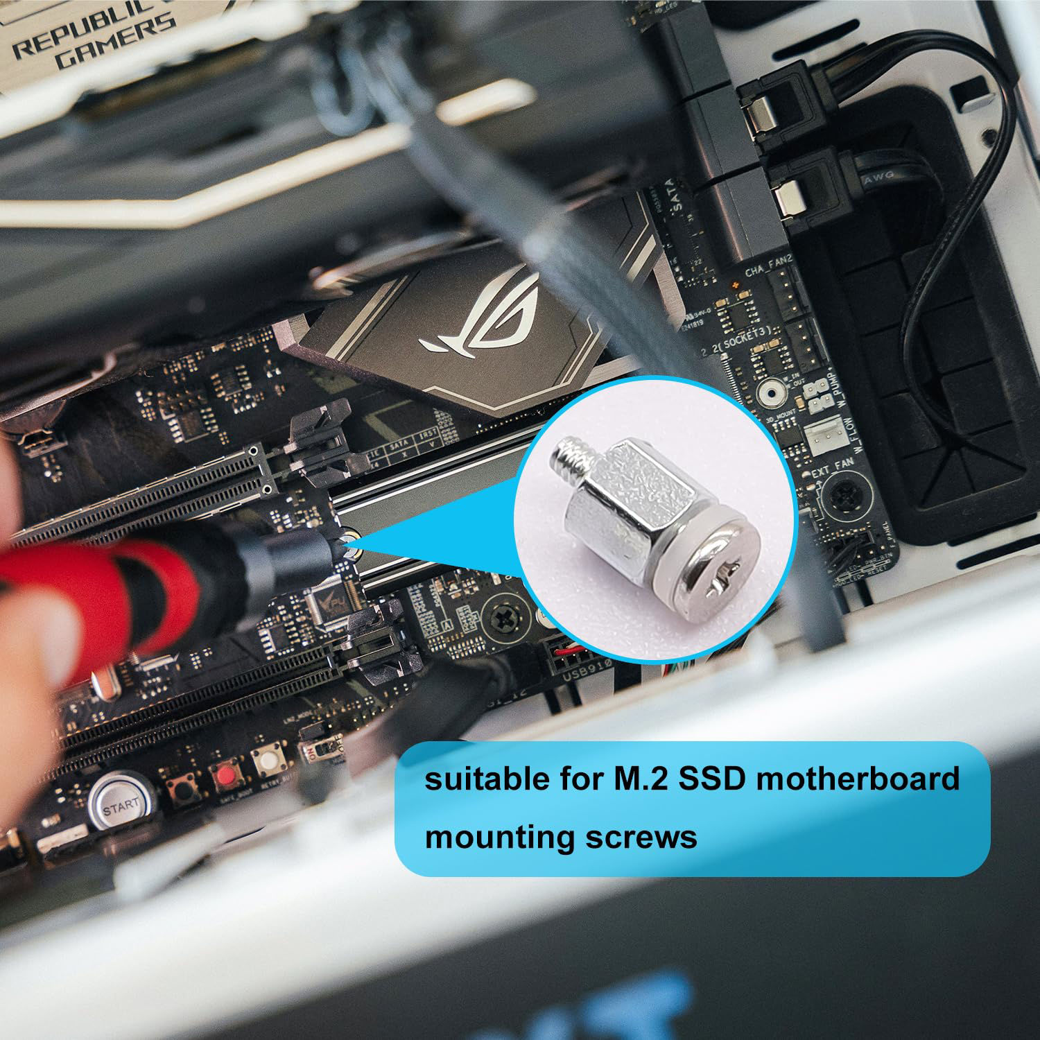 M.2 SSD NVMe Schrauben Für ASUS Computer Motherboard Mainboard, 8pcs