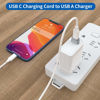 Picture of USB C Female to USB Male Adapter (4-Pack), Type C to USB A Charger Converter for iPhone 16 15 14 13 12 11 Plus Pro Max, Samsung Galaxy S24 S23 S22 Ultra, Apple iWatch Watch Series 7 8, AirPods, iPad