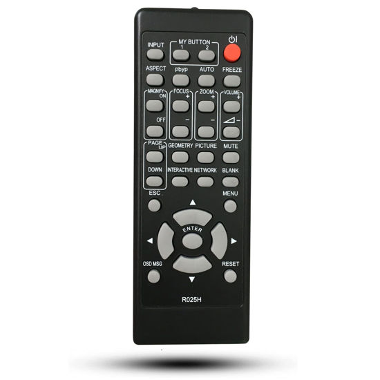Picture of Replacement Remote Control R025H for Hitachi LCD Projector CP-WX8255 CP-WX8240 CP-X8160 CP-X8150 CP-SX8350 CP-WU8450 CP-WU8440 CP-X8160 CP-WU8450 CP-WU8440 CP-WX8255 CP-WX8240 CP-SX8350 CP-WX5500